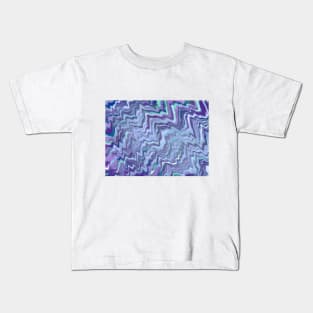 Abstract cosmic wave texture Kids T-Shirt